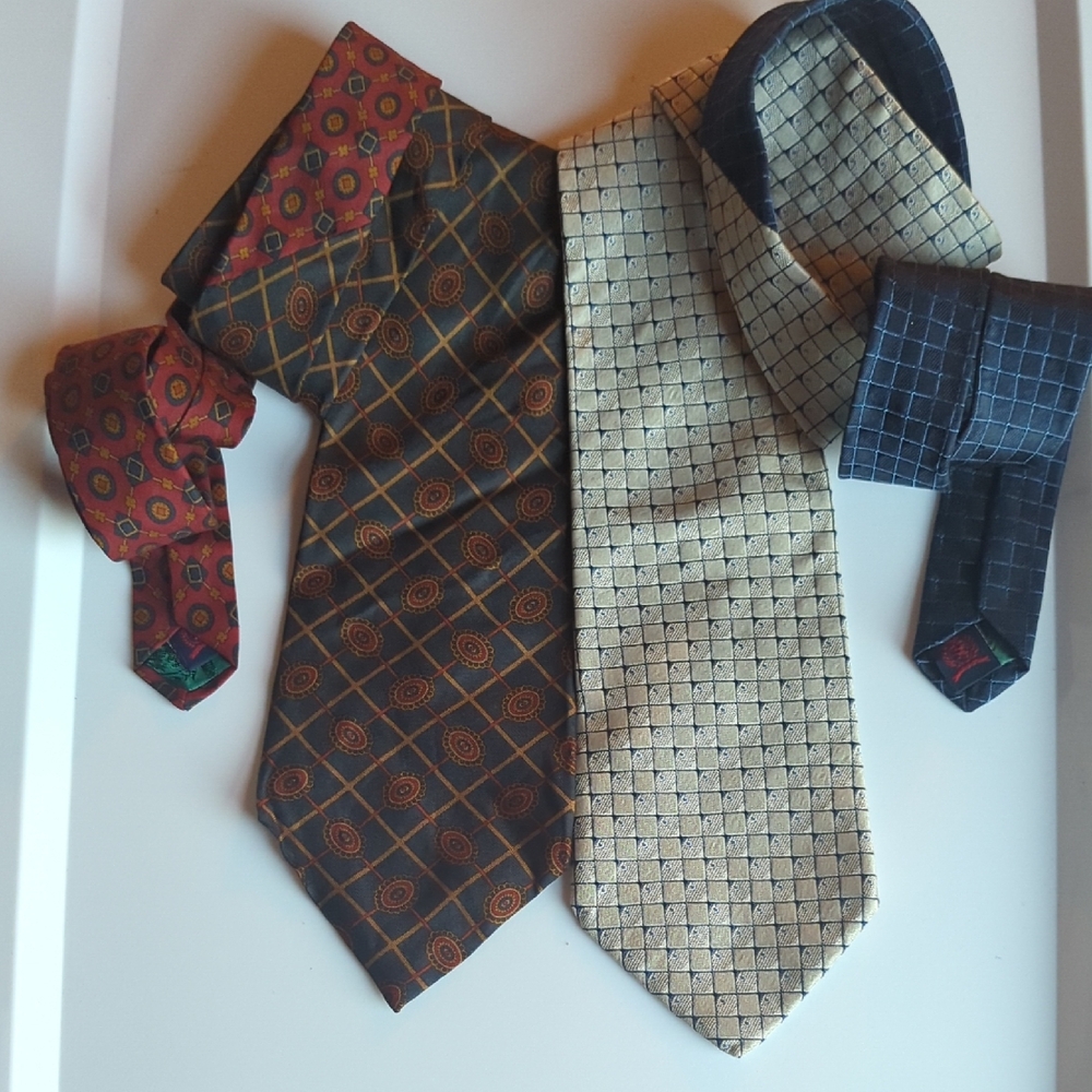 Lot Of 2. 100% Imported Silk, Made In USA. Tommy Hilfiger Ties. Old Money. Prom